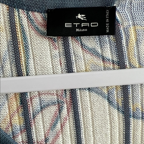 $2,350 Etro paisley pleated Knit Midi Dress - Picture 12 of 13